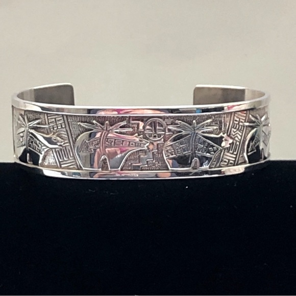 Vintage Roderick Tenorio Sterling Silver Bear Cuff - Picture 8 of 14